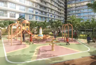 Kids play area in Kharghar housing project